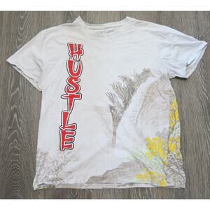 VOX POPULI For the People Hustle Self Made T Shirt Size Medium Men Gray Japanese